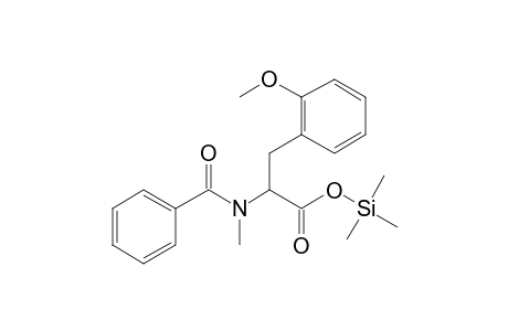 2-[Benzoyl(methyl)amino]-3-(2-methoxyphenyl)propanoic acid, tms derivative