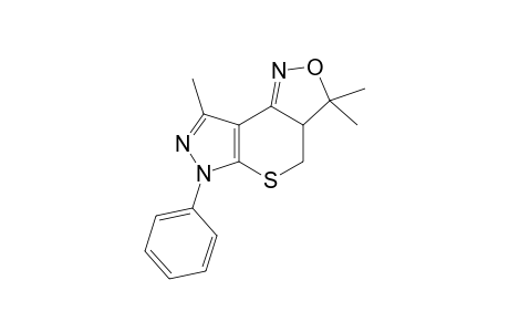 3a,4-Dihydro-3,3,8-trimethyl-6-phenyl-3H,6H-pyrazolo[4',3':5,6]thiopyrano[4,3-c]isoxazole