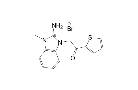 1,2-dimethyl-3-[2-oxo-2-(thiophen-2-yl)ethyl]-2,3-dihydro-1H-1,3-benzodiazol-2-ylium bromide