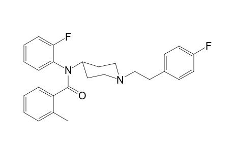 N-(2-Fluorophenyl)-N-(1-[2-(4-fluorophenyl)ethyl]piperidin-4-yl)-2-methylbenzamide