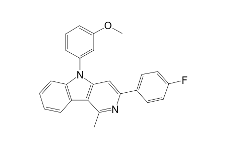 3-(4-fluorophenyl)-5-(3-methoxyphenyl)-1-methyl-5H-pyrido[4,3-b]indole