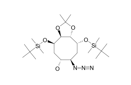 (1R,2S,3S,4R,6R,7R)-7-AZIDO-1,4-DI-O-TERT.-BUTYLDIMETHYLSILYL-2,3-O-METHYLETHYLIDENE-CYCLOOCTANE-1,2,3,4,6-PENTOL