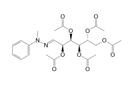 D-glucose, methylphenylhydrazone, pentaacetate
