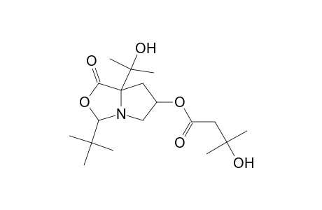 3-tert-Butyl-7a-(1-hydroxy-1-methylethyl)-1-oxotetrahydro-1H-pyrrolo[1,2-c][1,3]oxazol-6-yl 3-hydroxy-3-methylbutanoate