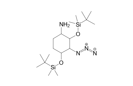 (.+-.)-3c-Azido-2c,4c-bis(T-butyl-dimethyl-siloxy)-cyclohexan-1R-amine