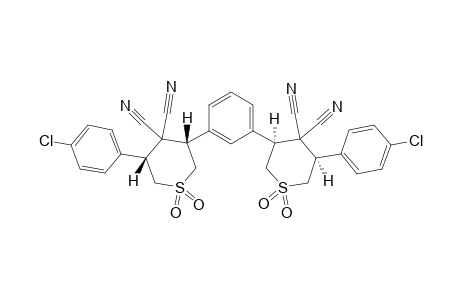 3,3'-(1,3-PHENYLENE)-BIS-[5-(4-CHLOROPHENYL)-TETRAHYDRO-4H-THIOPYRAN-4,4-DICARBONITRILE-1,1-DIOXIDE]