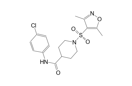 N-(4-chlorophenyl)-1-[(3,5-dimethyl-4-isoxazolyl)sulfonyl]-4-piperidinecarboxamide