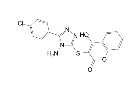 3-((4-Amino-5-(4-chlorophenyl)-4H-1,2,4-triazol-3-yl) thio)-4-hydroxy-2H-chromen-2-one