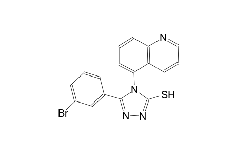 4H-1,2,4-triazole-3-thiol, 5-(3-bromophenyl)-4-(5-quinolinyl)-