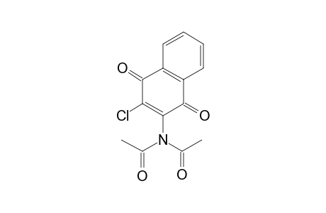 N-(3-Chloro-1,4-dioxo-1,4-dihydro-2-naphthalenyl)acetamide, N-acetyl-