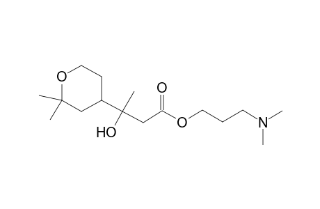 Butanoic acid, 3-hydroxy-3-(2,2-dimethyltetrahydropyran-4-yl)-, 3-dimethylaminopropyl ester