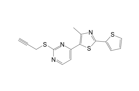 4-[4-methyl-2-(2-thienyl)-5-thiazolyl]-2-[(2-propynyl)thio]pyrimidine