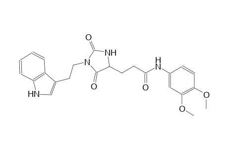 4-imidazolidinepropanamide, N-(3,4-dimethoxyphenyl)-1-[2-(1H-indol-3-yl)ethyl]-2,5-dioxo-, (4S)-