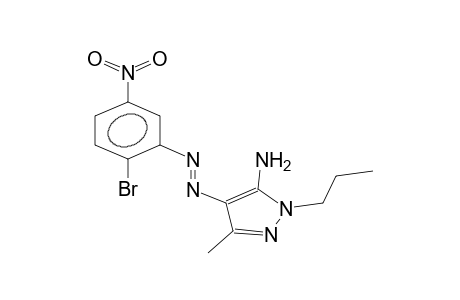 1-propyl-3-methyl-4E-(2-bromo-5-nitrophenyldiazeno)-5-aminopyrazole