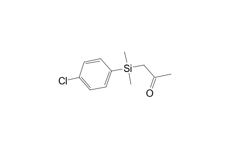 1-[(4-Chlorophenyl)(dimethyl)silyl]acetone