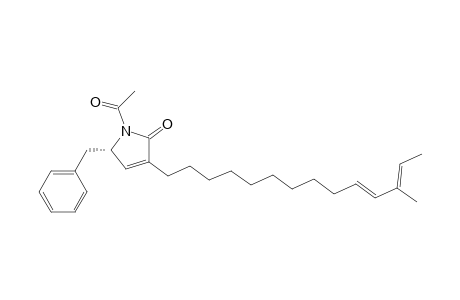 2H-Pyrrol-2-one, 1-acetyl-1,5-dihydro-3-(12-methyl-10,12-tetradecadienyl)-5-(phenylmethyl)-, [S-(E,E)]-