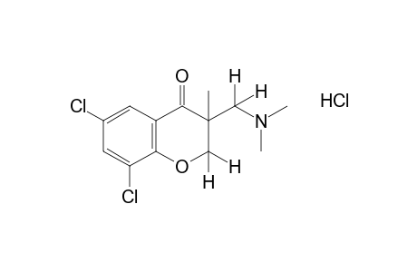 6,8-dichloro-3-[(dimethylamino)methyl]-3-methyl-4-chromanone, hydrochloride