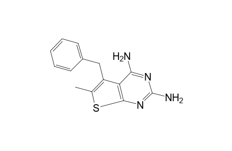 5-benzyl-2,4-diamino-6-methylthieno[2,3-d]pyrimidine