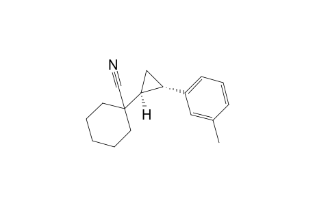 1-[(1S,2S)-2-(m-tolyl)cyclopropyl]cyclohexanecarbonitrile