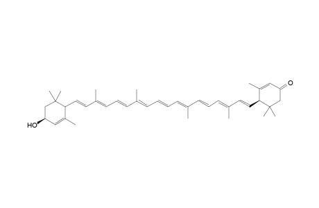 (4R)-3,5,5-trimethyl-4-[(1E,3E,5E,7E,9E,11E,13E,15E,17E)-3,7,12,16-tetramethyl-18-[(4S)-2,6,6-trimethyl-4-oxidanyl-cyclohex-2-en-1-yl]octadeca-1,3,5,7,9,11,13,15,17-nonaenyl]cyclohex-2-en-1-one