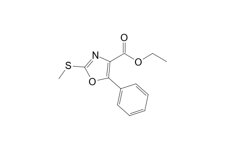 2-(methylthio)-5-phenyl-oxazole-4-carboxylic acid ethyl ester