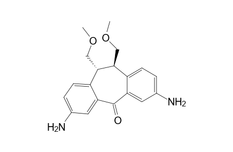 5H-Dibenzo[a,d]cyclohepten-5-one, 3,7-diamino-10,11-dihydro-10,11-bis(methoxymethyl)-, (10R-trans)-