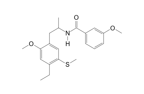 N-(1-[4-Ethyl-2-methoxy-5-methylthiophenyl]propan-2-yl)-3-methoxybenzamide