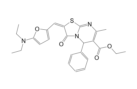 ethyl (2E)-2-{[5-(diethylamino)-2-furyl]methylene}-7-methyl-3-oxo-5-phenyl-2,3-dihydro-5H-[1,3]thiazolo[3,2-a]pyrimidine-6-carboxylate