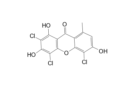 9H-Xanthen-9-one, 2,4,5-trichloro-1,3,6-trihydroxy-8-methyl-