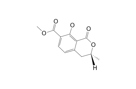 METHYL-(R)-(-)-8-HYDROXY-3-METHYL-1-OXO-3,4-DIHYDRO-(1H)-2-BENZOPYRAN-7-CARBOXYLATE