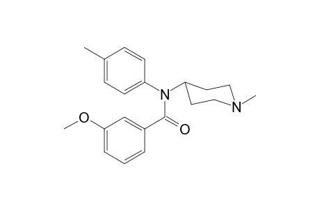 3-Methoxy-N-(4-methylphenyl)-N-(1-methylpiperidin-4-yl)benzamide