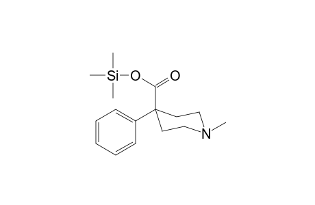 1-Methyl-4-phenyl-4-piperidinecarboxylic acid trimethylsilyl ester