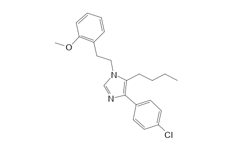 5-Butyl-4-(4-chlorophenyl)-1-(2-methoxyphenethyl)-1H-imidazole