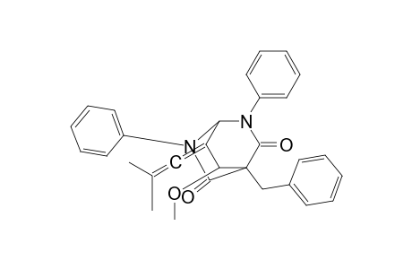 4-Benzyl-8-methoxy-7-(2-methyl-1-propenylidene)-2,6-diphenyl-2,6-diazabicyclo[2.2.2]octane-3,5-dione