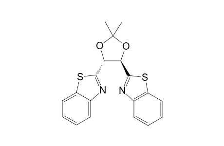 (4S,5S)-4,5-Bis(benzothiazol-2-yl)-2,2-dimethyl-1,3-dioxolane