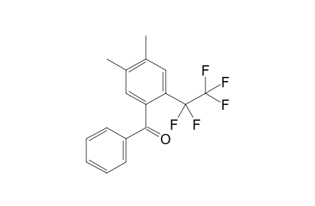 1-(4',5'-Dimethyl-2'-pentafluoroethyl)phenylphenone