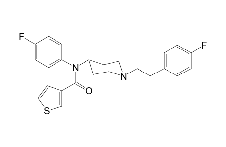 N-(4-Fluorophenyl)-N-(1-[2-(4-fluorophenyl)ethyl]piperidin-4-yl)thiophene-3-carboxamide