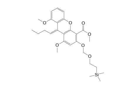 1,8-Dimethoxy-4-(methoxycarbonyl)-3-[2-(trimethylsilyl)ethoxymethoxy]-9H-xanthene-.delta.(9,.delta.-butane