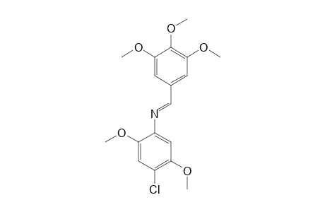 4-chloro-2,5-dimethoxy-N-(3,4,5-trimethoxybenzylidene)aniline