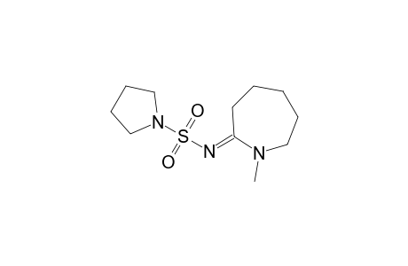 1-Pyrrolidinesulfonamide, N-(hexahydro-1-methyl-2H-azepin-2-ylidene)-