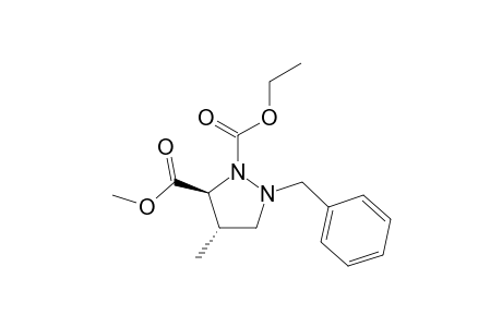 Ethyl 4,5-trans-2-Benzyl-5-methoxycarbonyl-4-methyl-1-pyrazolidinecarboxylate