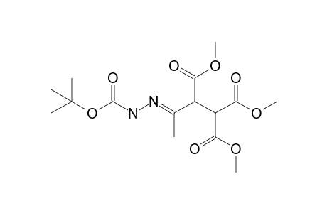 t-Butyl 5,6,6-tris(methoxycarbonyl)-4-methyl-2,3-diazahex-3-enoate