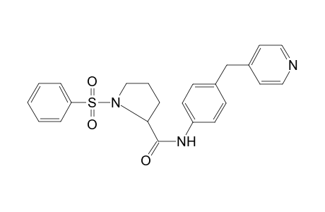 1-Benzenesulfonyl-pyrrolidine-2-carboxylic acid (4-pyridin-4-ylmethyl-phenyl)-amide