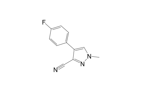 4-(4-FLUOROPHENYL)-1-METHYL-1H-PYRAZOLE-3-CARBONITRILE