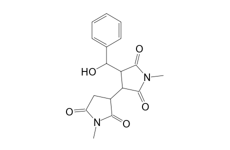 1-Methyl-3-[1-methyl-2,5-bis(oxidanylidene)pyrrolidin-3-yl]-4-[oxidanyl(phenyl)methyl]pyrrolidine-2,5-dione