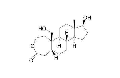 2H-Cyclopenta[5,6]naphth[1,2-d]oxepin, A-homo-3-oxaandrostan-4-one deriv.