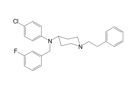 N-4-Chlorophenyl-N-3-fluorobenzyl-1-(2-phenylethyl)piperidin-4-amine