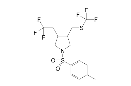 1-(p-tolylsulfonyl)-3-(2,2,2-trifluoroethyl)-4-(trifluoromethylsulfanylmethyl)pyrrolidine