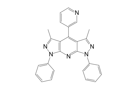 3,5-DIMETHYL-1,7-DIPHENYL-4-(3-PYRIDYL)-1H,7H-BISPYRAZOLO-[3,4-B:4',3'-E]-PYRIDINE