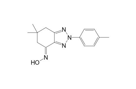 (E)-4,5,6,7-Tetrahydro-6,6-dimethyl-2-(4'-methylphenyl)-2H-benzo[d](1,2,3)-triazol-4-one - oxime